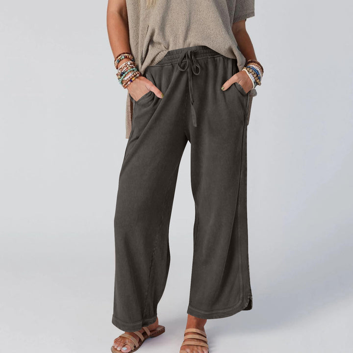 CHIPY™ - Pantalon vintage à jambes larges et taille haute