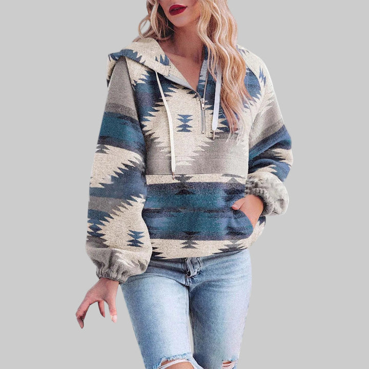 SAKU™ - Sweat à capuche zippé oversize confortable à manches longues