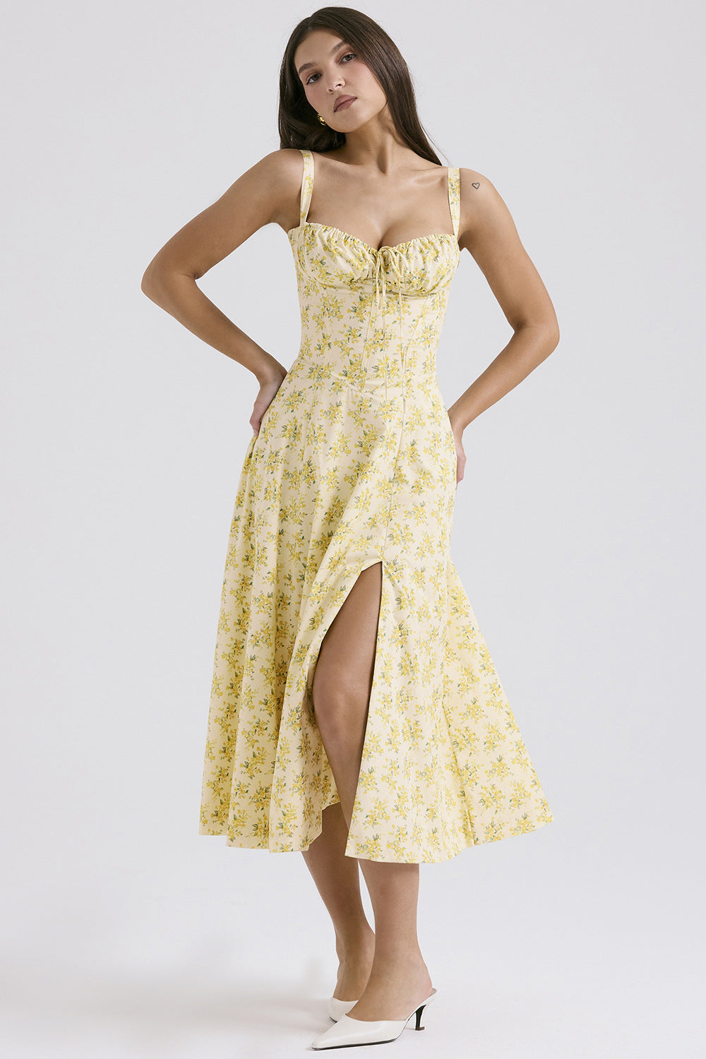 ELENA™ – Robe de laitière chic à corset