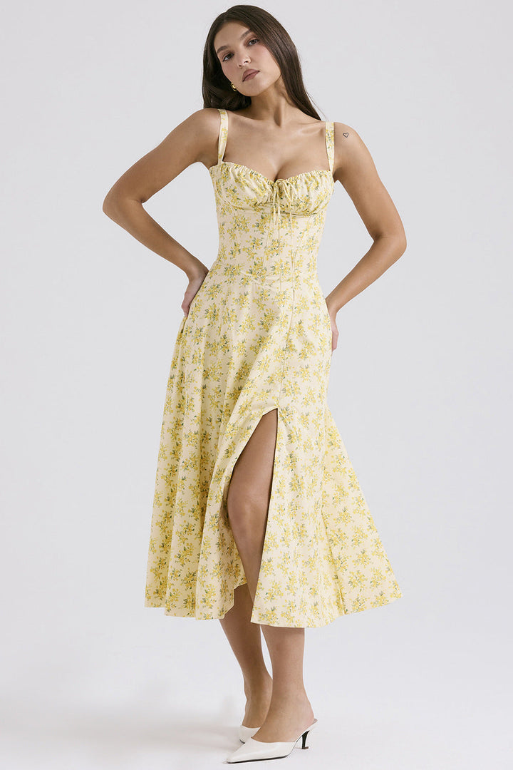 ELENA™ – Robe de laitière chic à corset