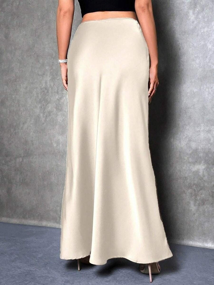FIONA™ - Jupe taille haute en satin