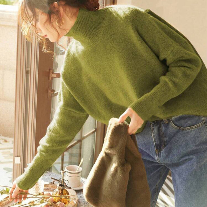 FISAL™ - Pull décontracté à col roulé et manches longues