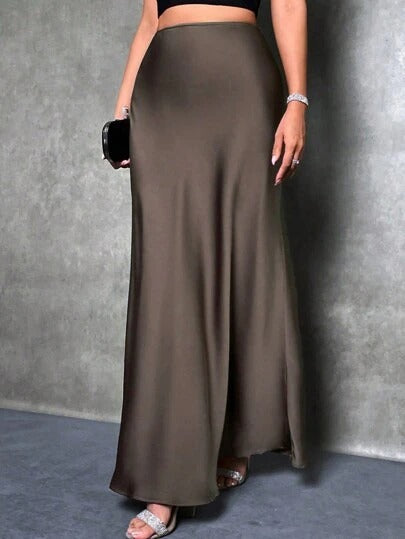 FIONA™ - Jupe taille haute en satin