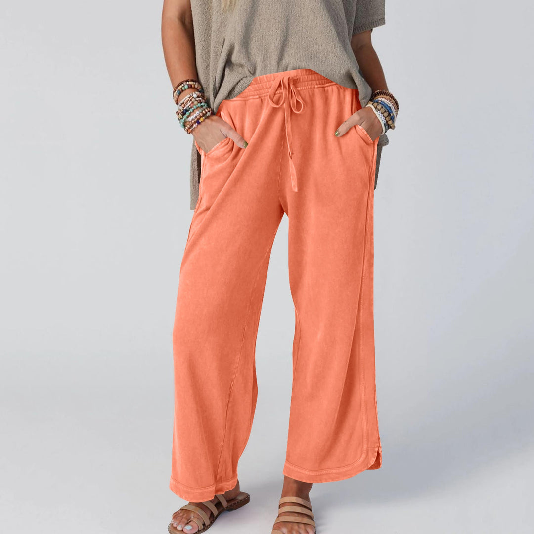 CHIPY™ - Pantalon vintage à jambes larges et taille haute