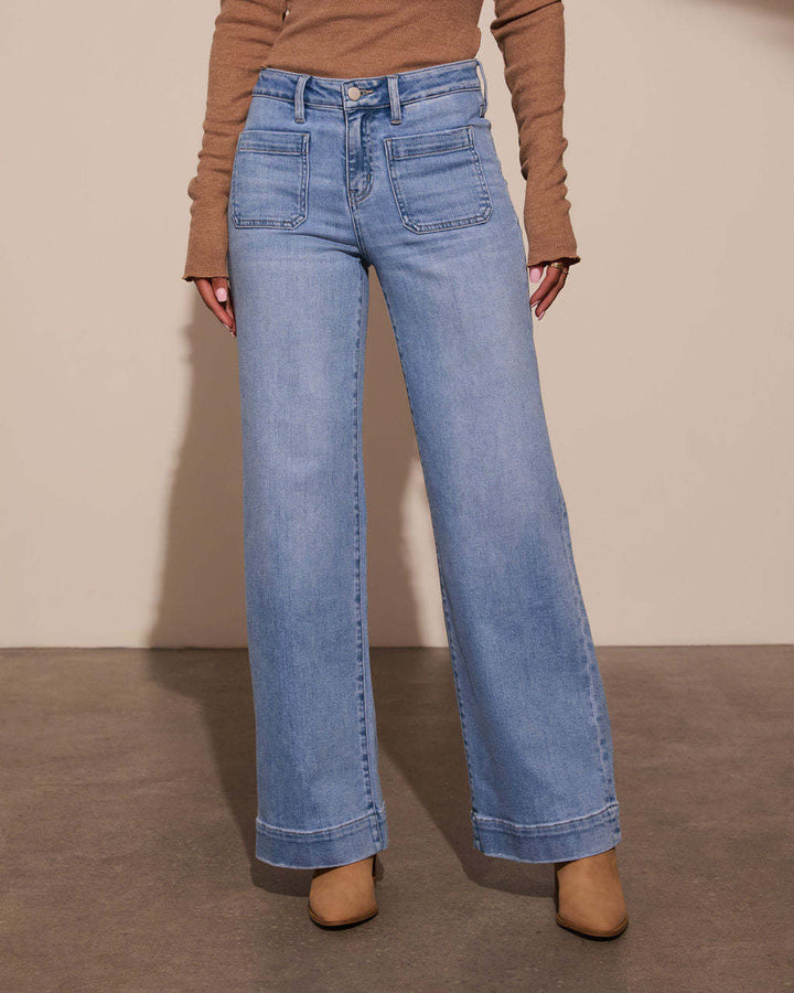 LOVIA™ – Jean slim taille haute rétro classique