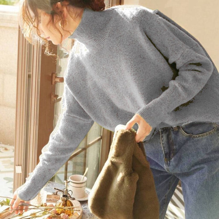 FISAL™ - Pull décontracté à col roulé et manches longues