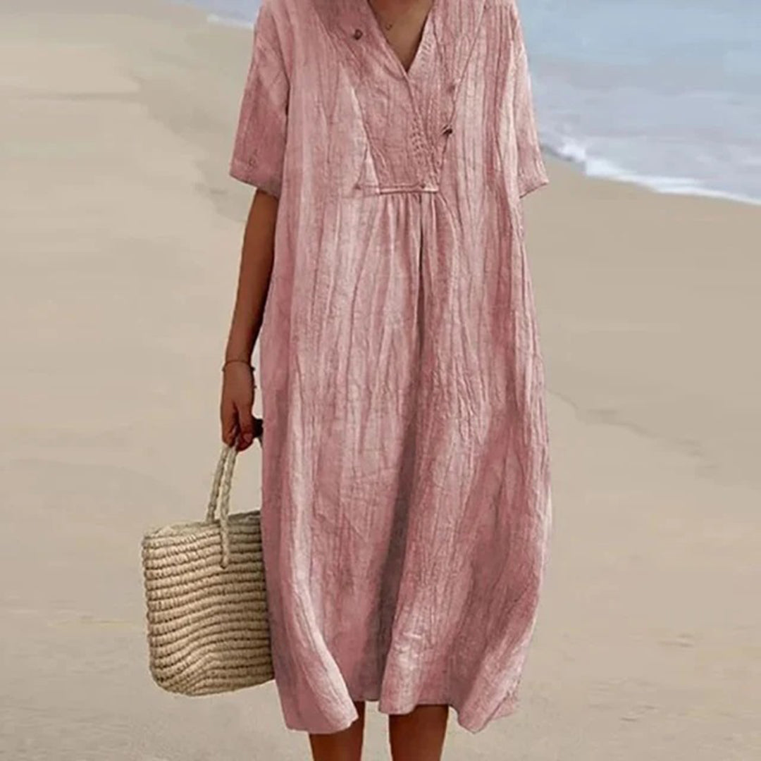 KARINA™ - Robe midi coupe décontractée