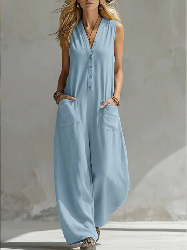 Elowen | Relaxed Linen Jumpsuit