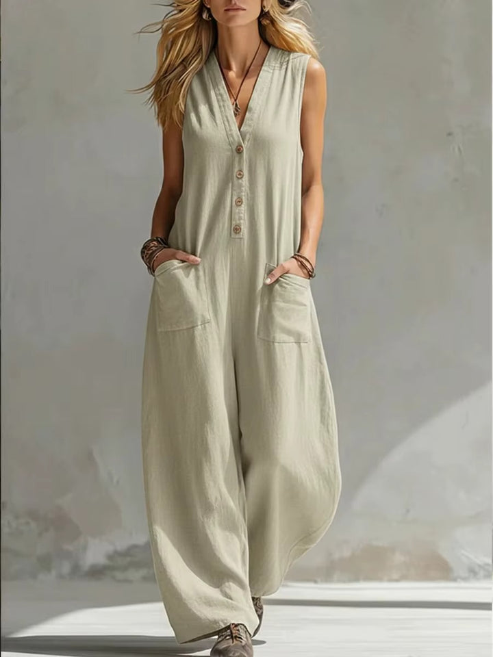 Elowen | Relaxed Linen Jumpsuit