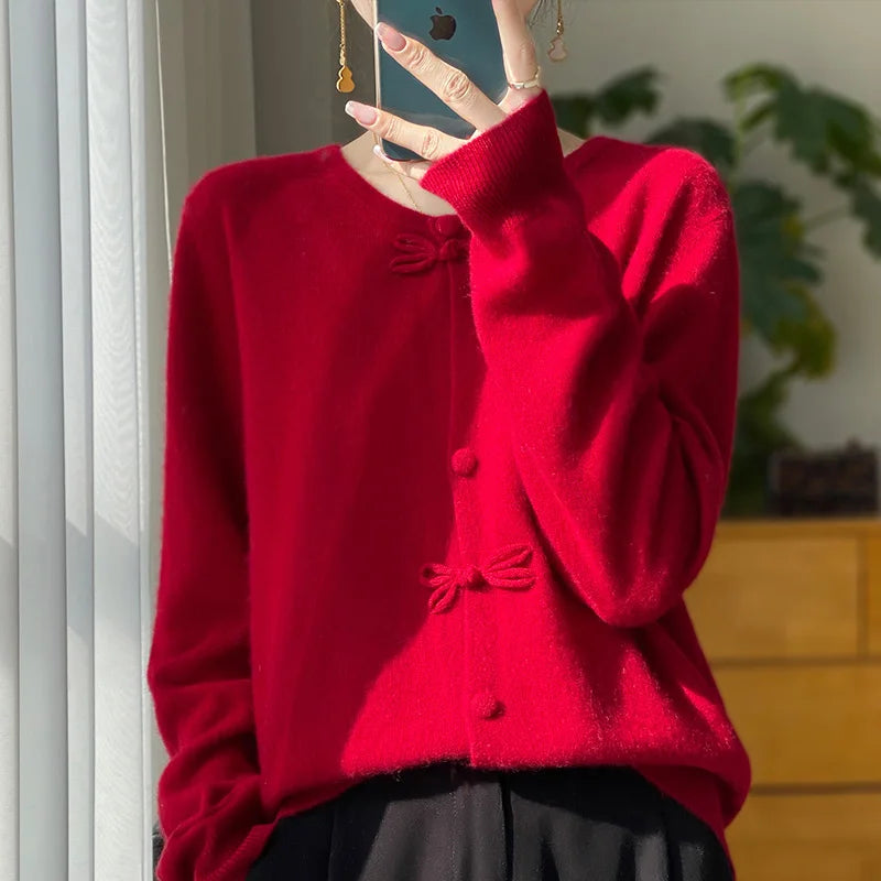 BELLA™ - Gilet chic à nœud