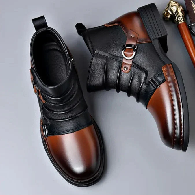Centaur Leather Ankle Boots
