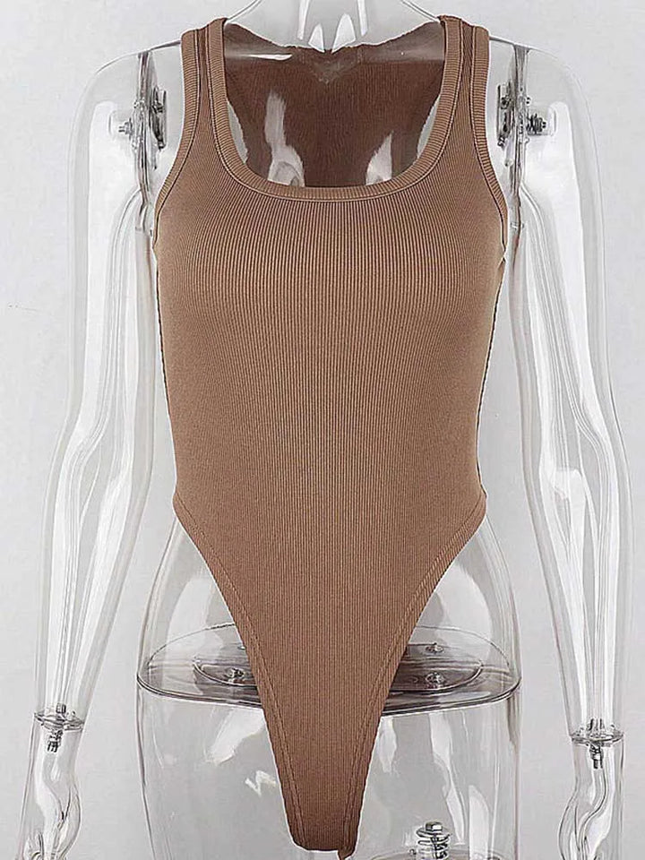 NADÈGE™ – Body décontracté sans manches 