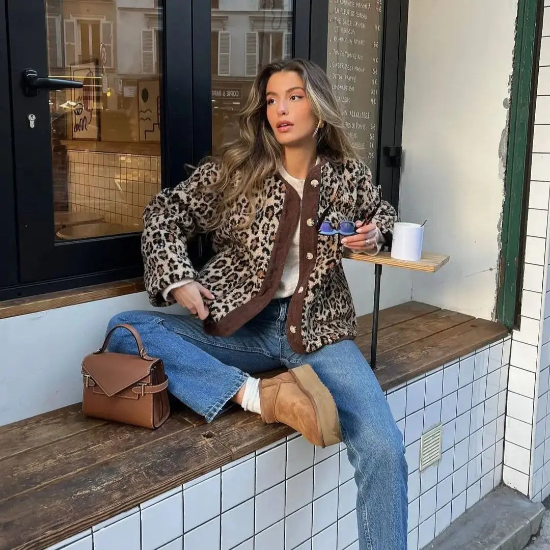 LYDIA™ | Gilet léopard chic