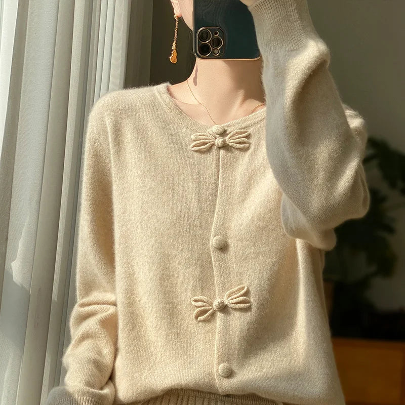 BELLA™ - Gilet chic à nœud
