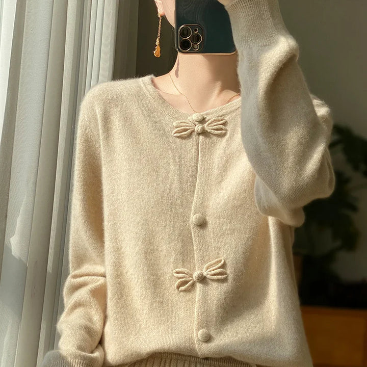 BELLA™ - Gilet chic à nœud