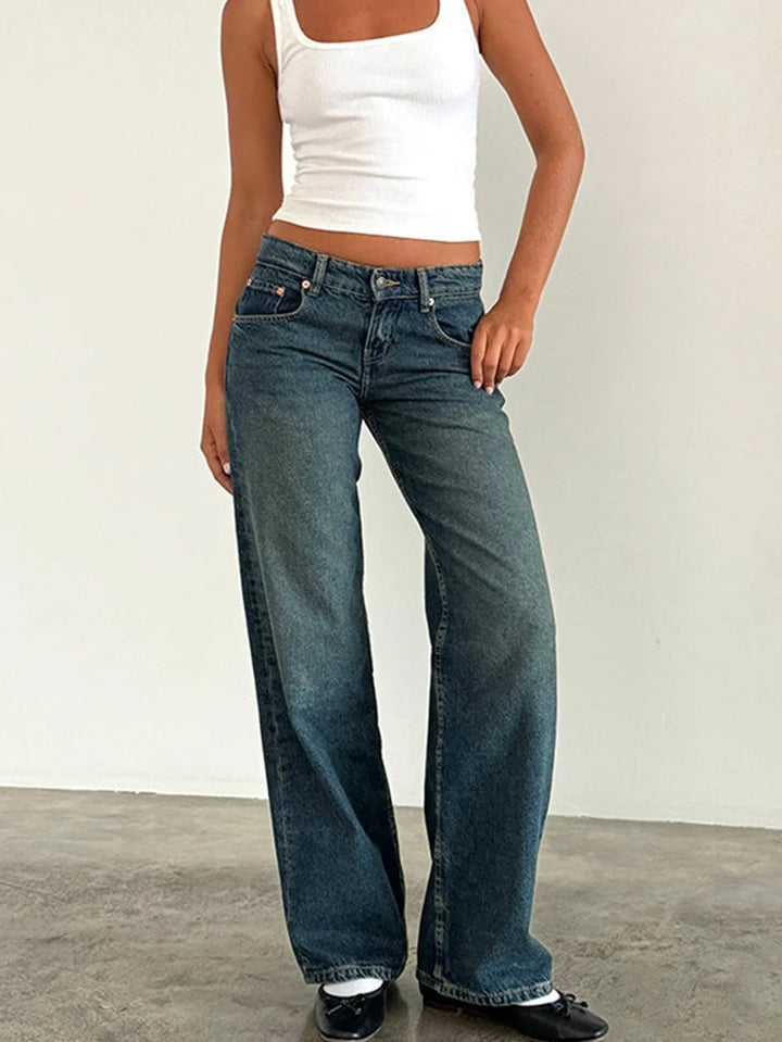 SYLVAINE™ – Jean ample décontracté vintage 