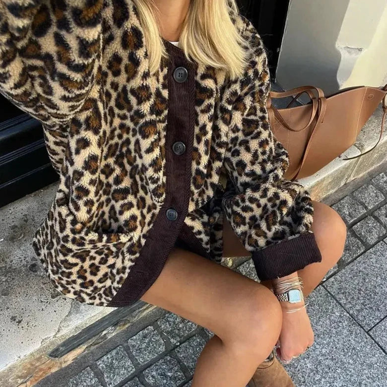 LYDIA™ | Gilet léopard chic