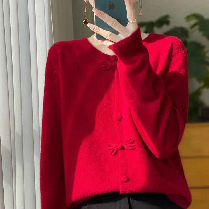 BELLA™ - Gilet chic à nœud