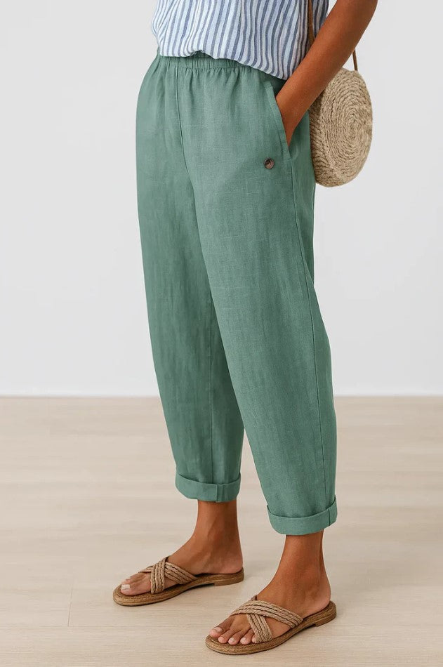 Delilah – Breathable Linen Cotton Trousers