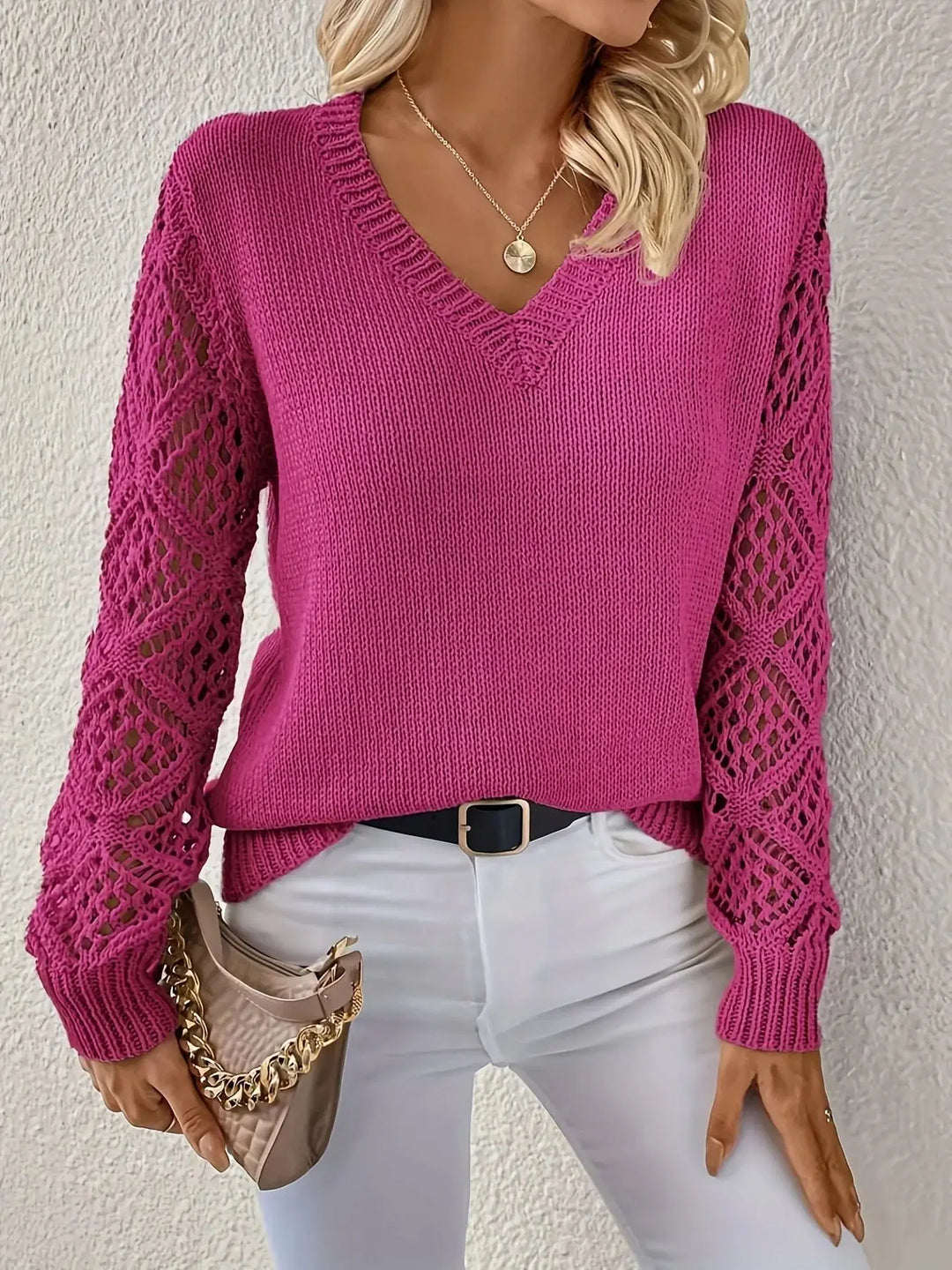 TARIN™ - Pull douillet à col en V