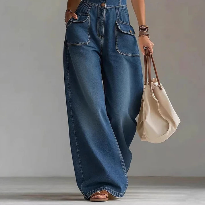 Savannah | Denim Wide-Leg Jumpsuit