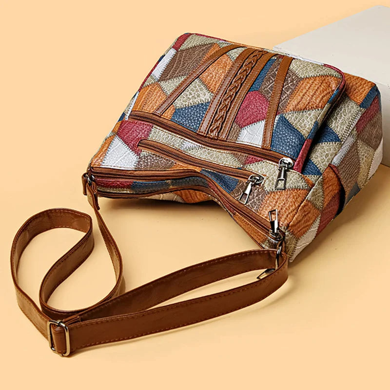 ROSELINE™ – Sac en cuir vintage chic 