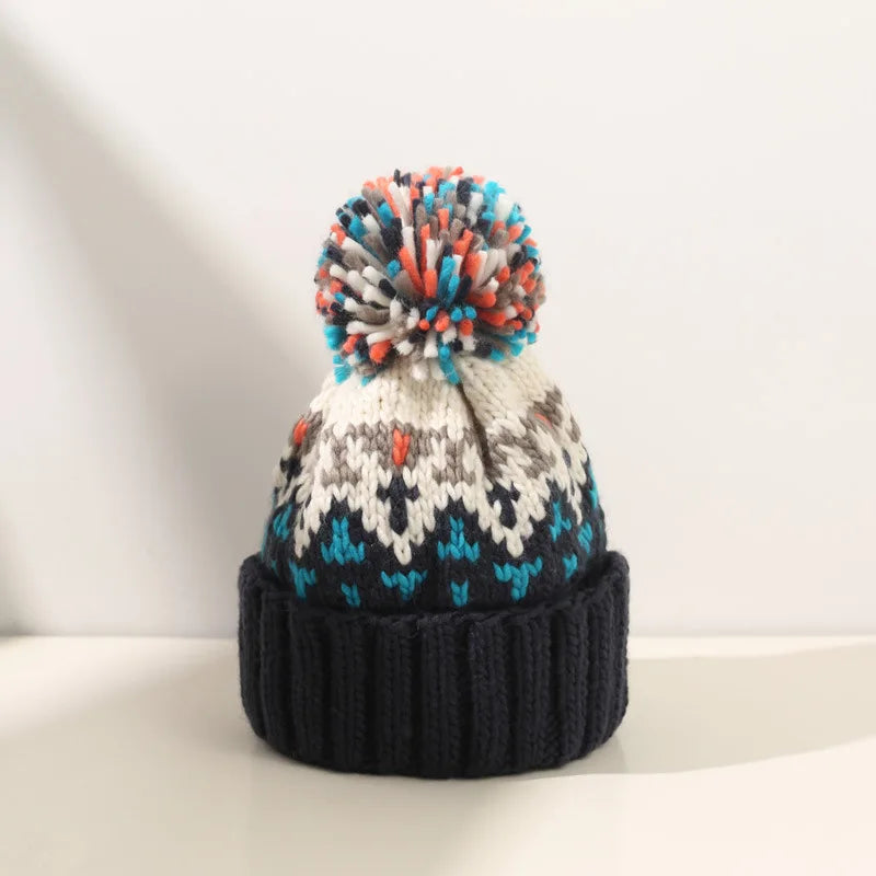 TAMARA™ – Bonnet à pompon flocon de neige tout doux 