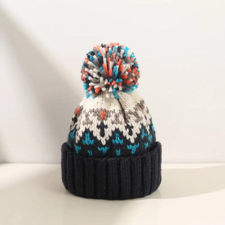 TAMARA™ – Bonnet à pompon flocon de neige tout doux 