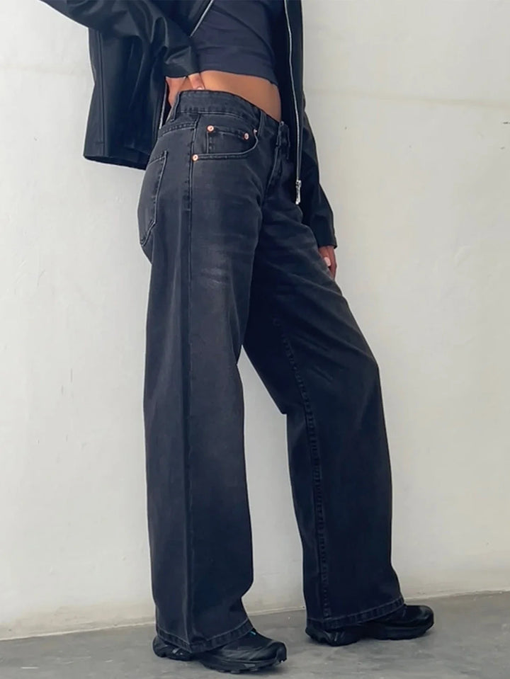 SYLVAINE™ – Jean ample décontracté vintage 