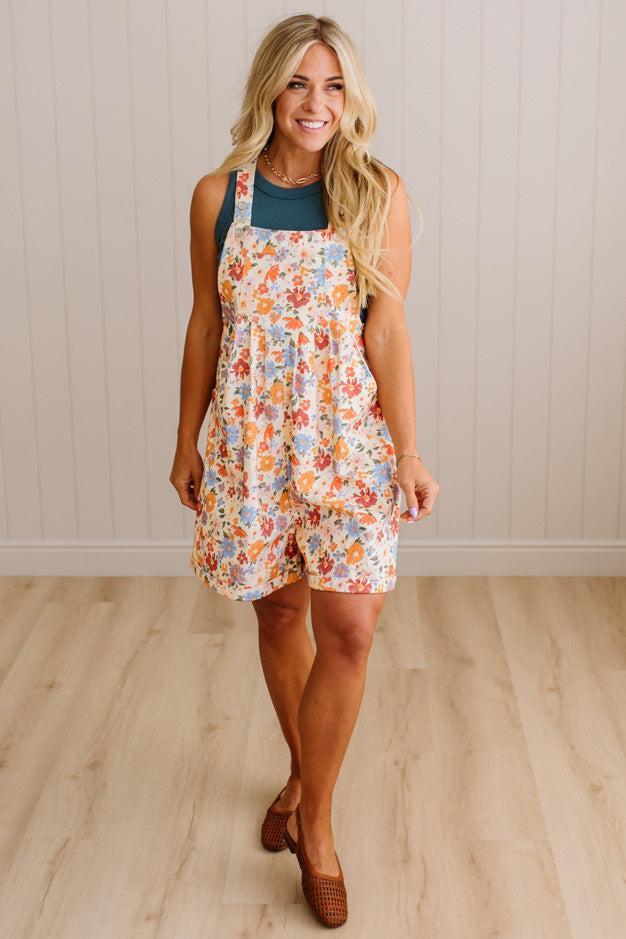 Patricia | Floral Summer Shortalls