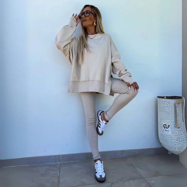 YACHI™ - Ensemble décontracté sweat-shirt à manches longues et pantalon