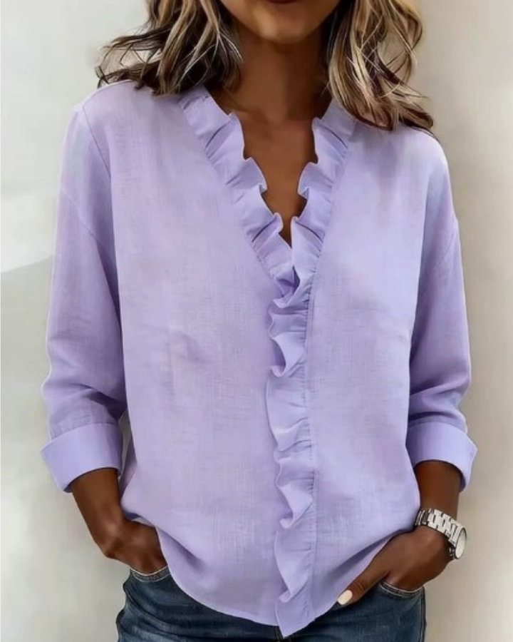 Susan | Blouse with Ruffles