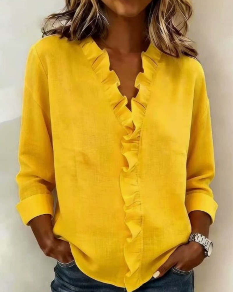Susan | Blouse with Ruffles