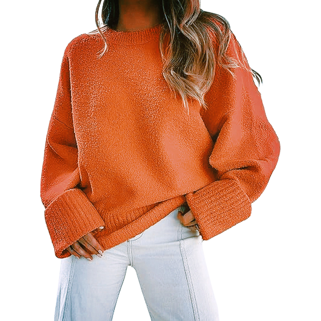 HALEY™ - Pull-over oversize en maille duveteuse et confortable