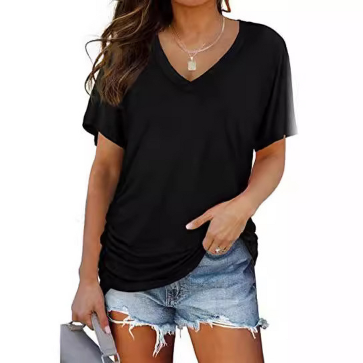 EILY™ - Chemise classique à col en V et coupe ample