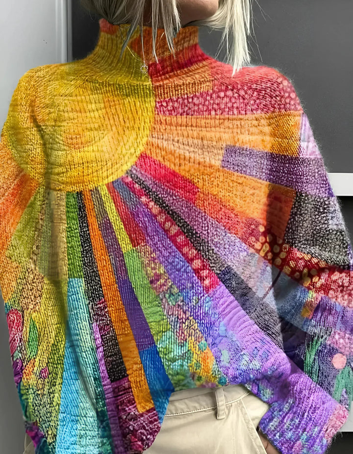 ZINNIA™ - Pull à col roulé Sunshine