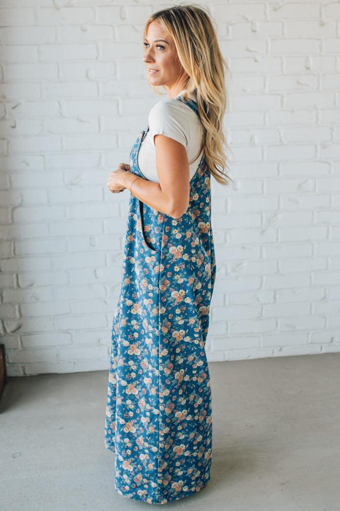 Mabel | Floral Wide-Leg Overalls