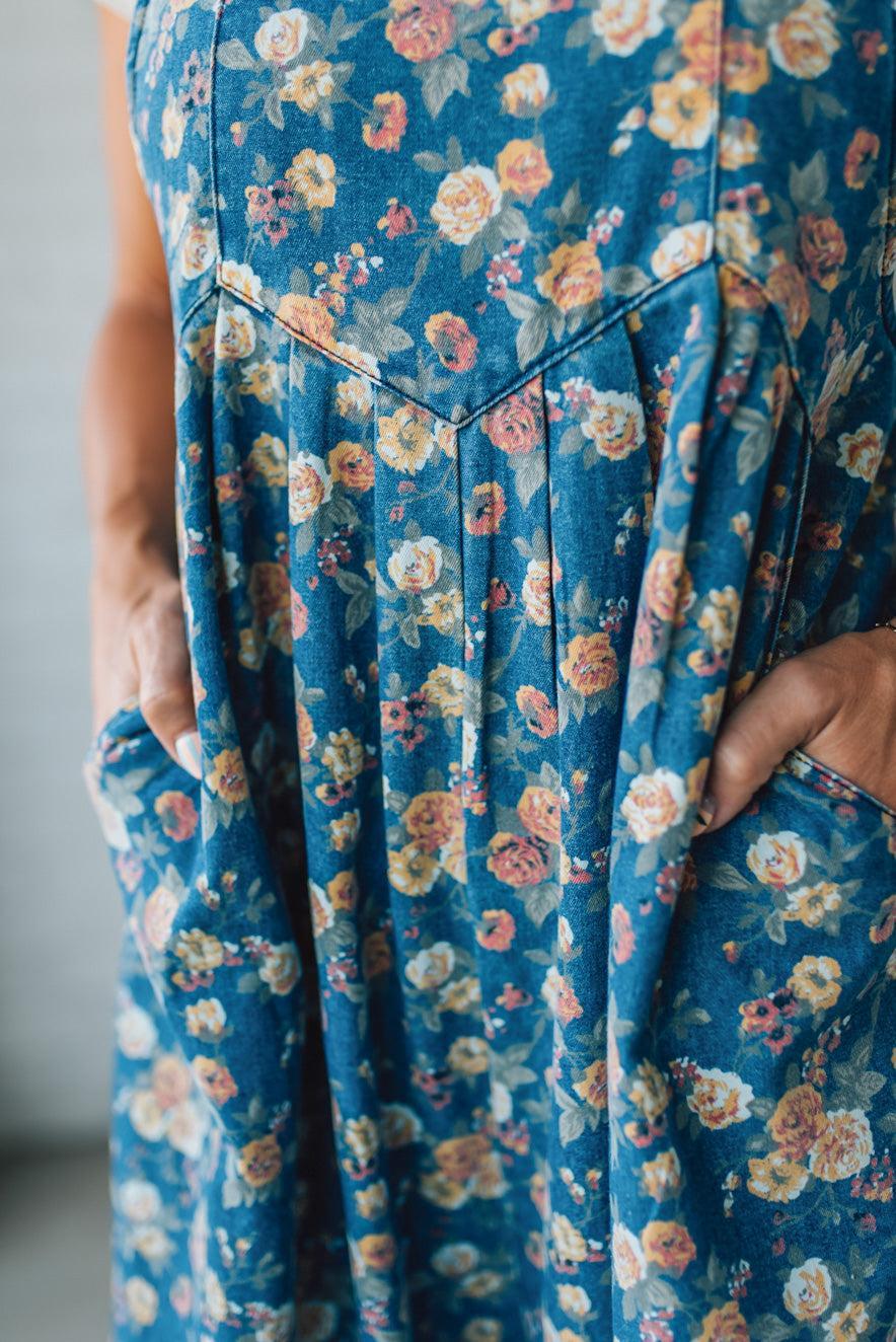 Mabel | Floral Wide-Leg Overalls