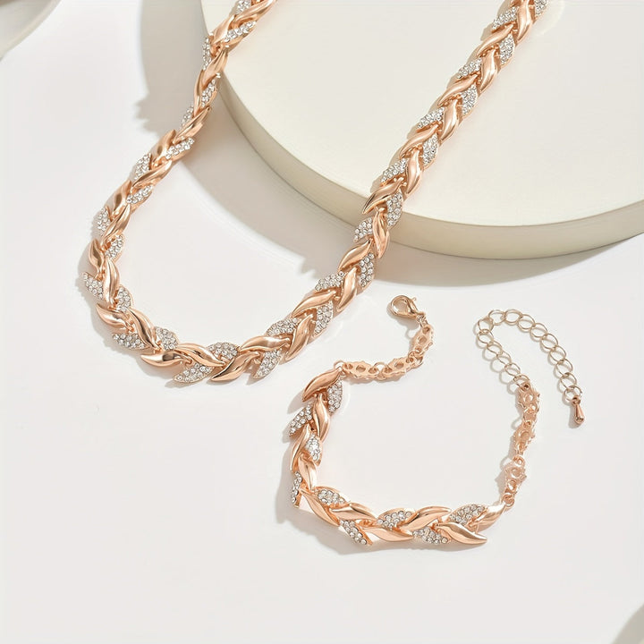 Claire | Elegant Leaf Jewellery Set