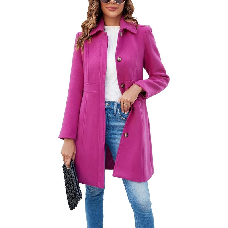 VIVIAN™ - Élégant manteau à manches longues et à simple boutonnage pour le bureau