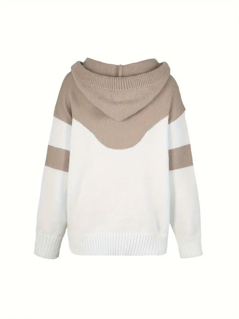 RÍONA™ - Sweat à capuche confortable bicolore