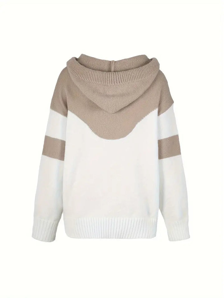 RÍONA™ - Sweat à capuche confortable bicolore