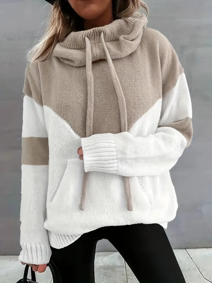 RÍONA™ - Sweat à capuche confortable bicolore