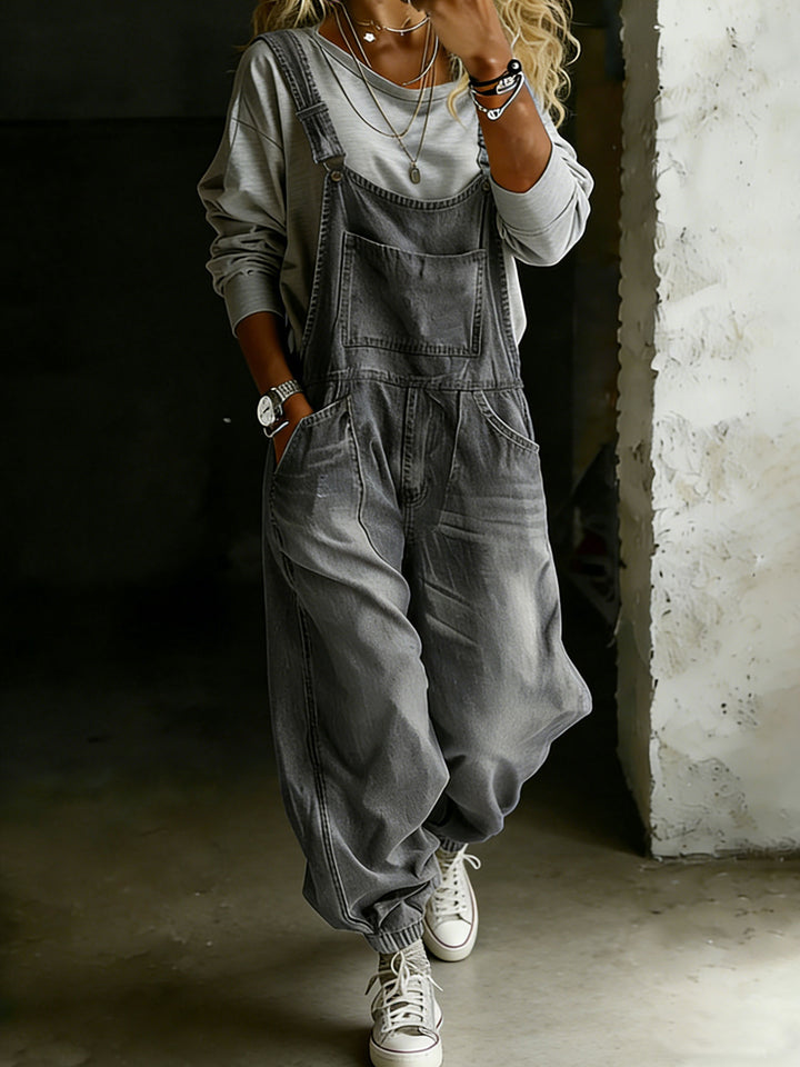 Women’s Relaxed Fit Denim Jumpsuit