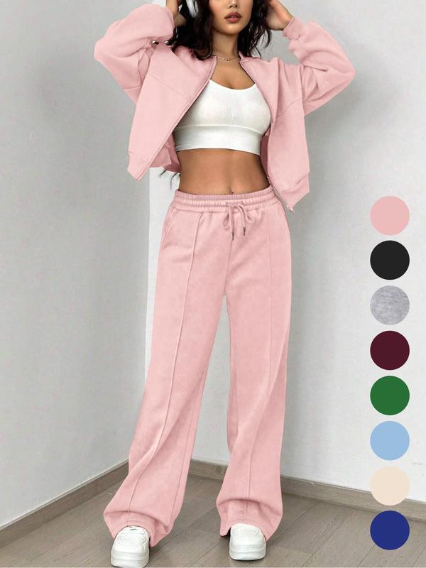 PALOMA™ – Ensemble veste et pantalon zippés streetwear confortable