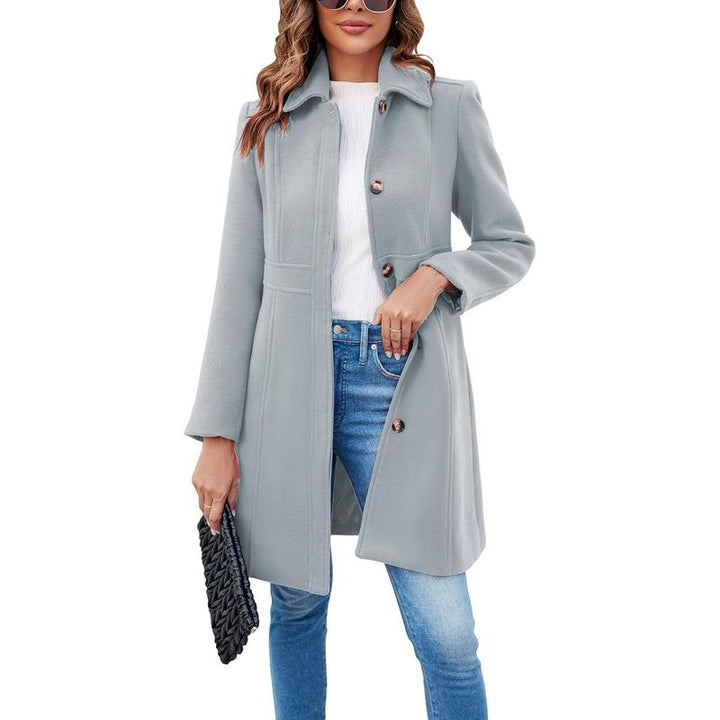 VIVIAN™ - Élégant manteau à manches longues et à simple boutonnage pour le bureau