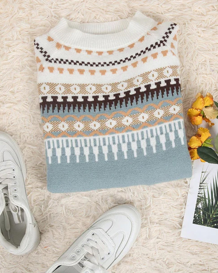 AVERY™ - Pull en maille Fair Isle