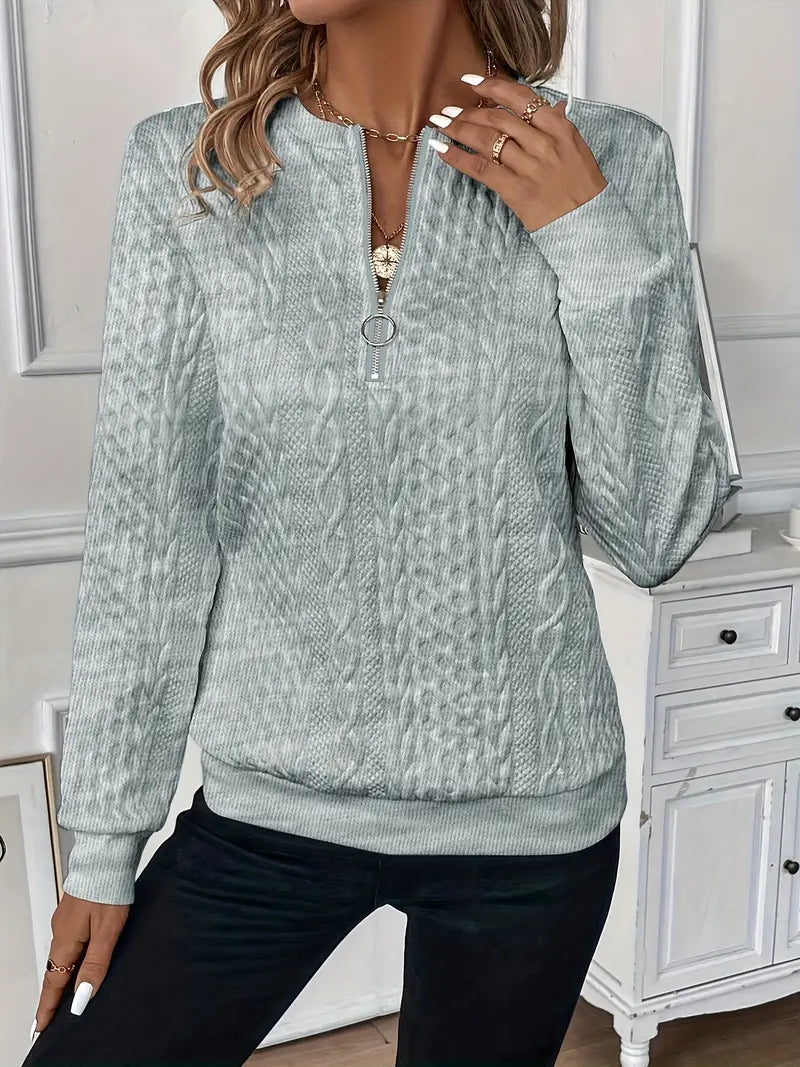 EMMA™ | Pull élégant à col zippé