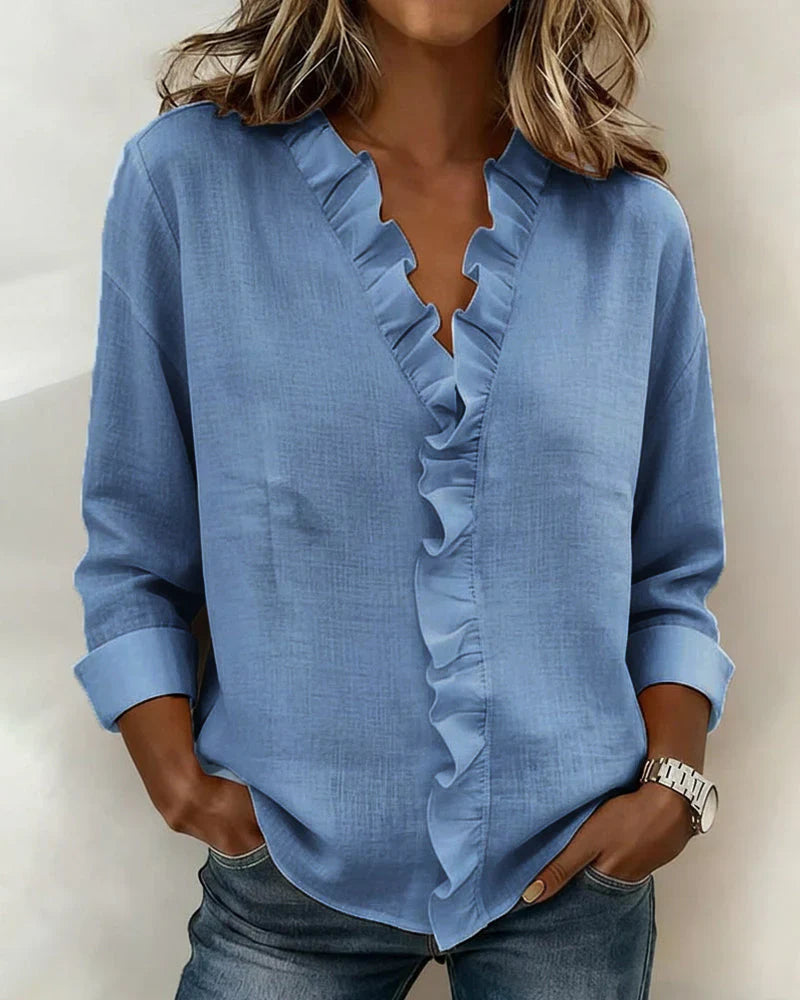 Susan | Blouse with Ruffles