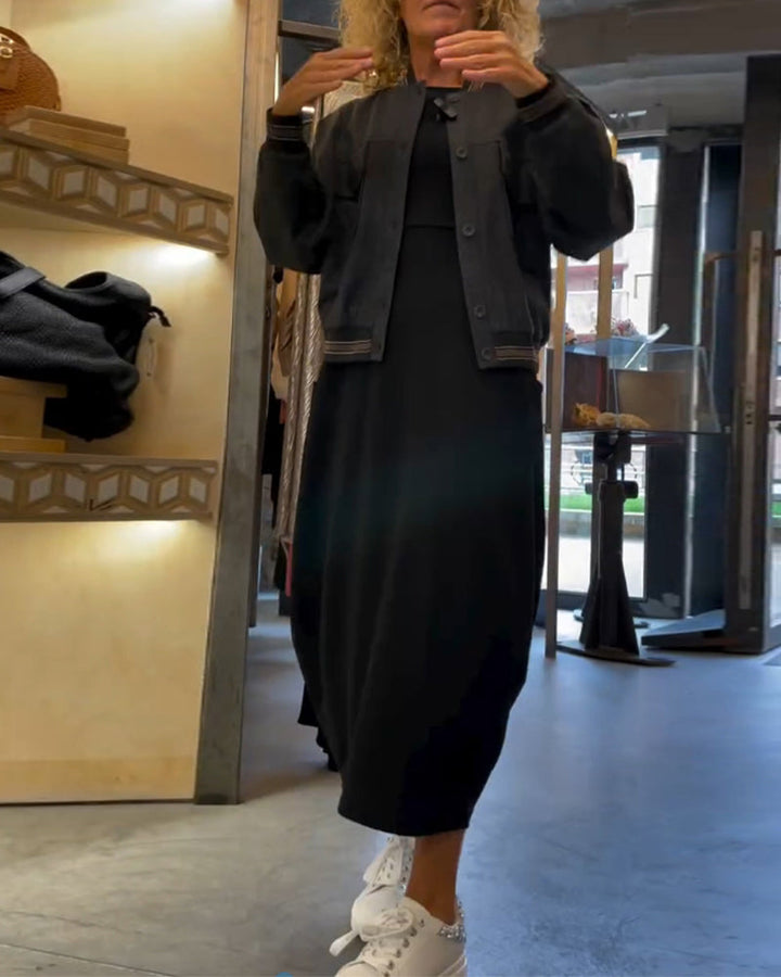 CORA™ - Robe midi décontractée et chic